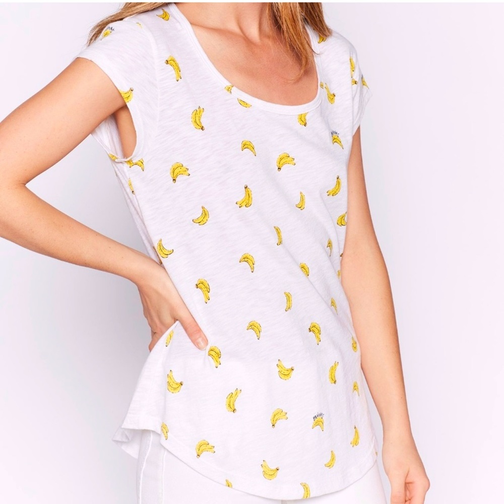 Joie Neyo B crew neck tee, bananas, size small, NWT